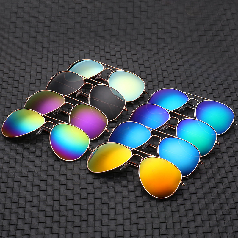 Decorative Mirror - แว่นกันแดดทรงนักบินแบบดับเบิ้ลบริดจ์ รุ่นใหม่ กรอบโลหะผสม เลนส์โพลาไรซ์ สำหรับผู้หญิงและผู้ชาย ป้องกันรังสียูวี