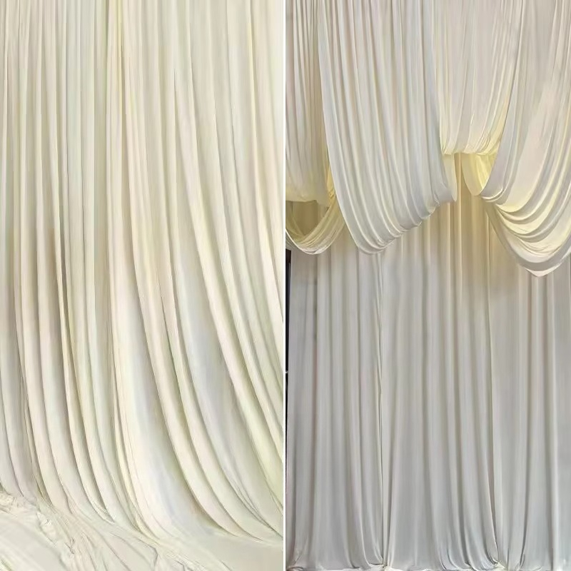 ผ้าไหมผสมใยสังเคราะห์สีขาว ลาย - Curtain Curtain บทวิจารณ์และราคา