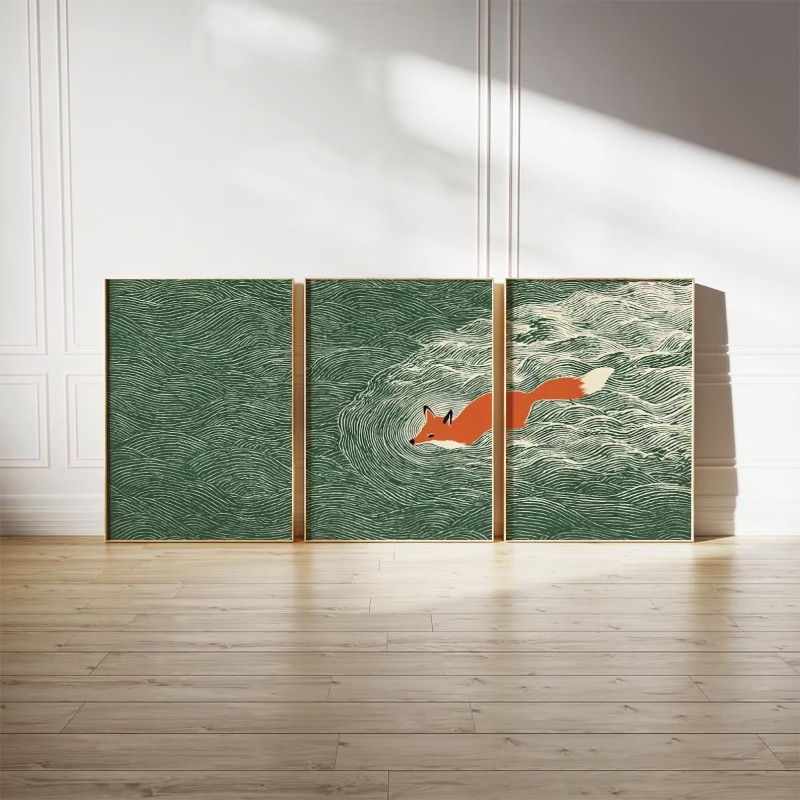 ชุดภาพวาดบนผ้าใบไร้กรอบ 3 ชิ้น - Abstract Canvas Set บทวิจารณ์และราคา