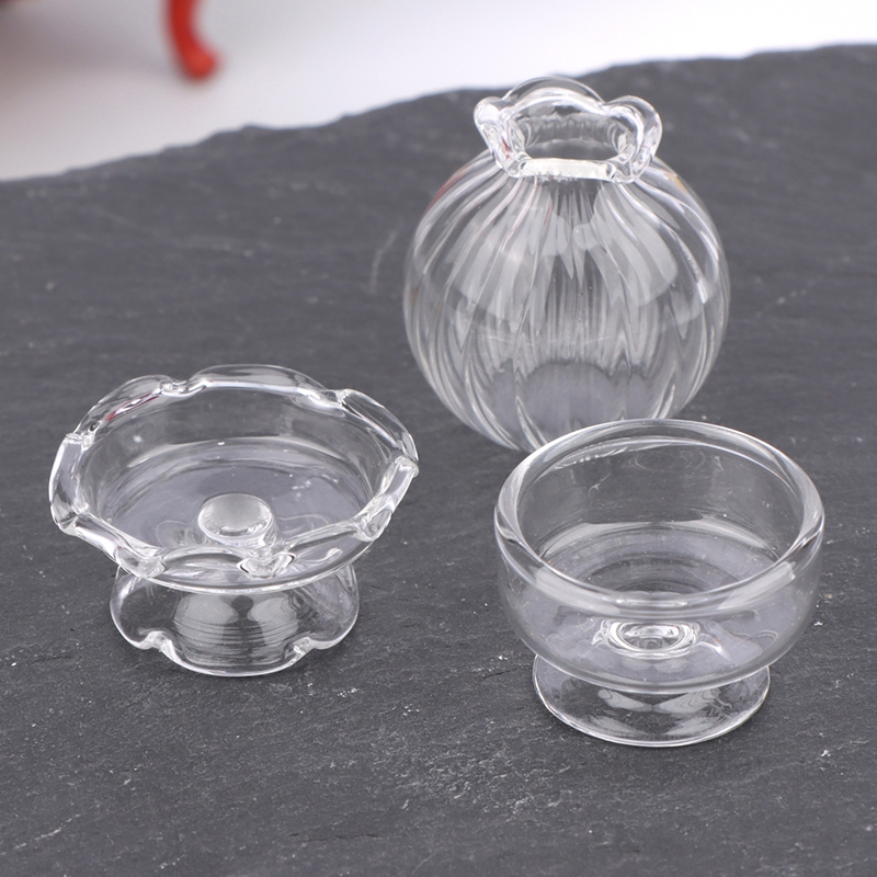 แจกันแก้วจิ๋วสำหรับบ้านตุ๊กตา  - Vase Decor บทวิจารณ์และราคา
