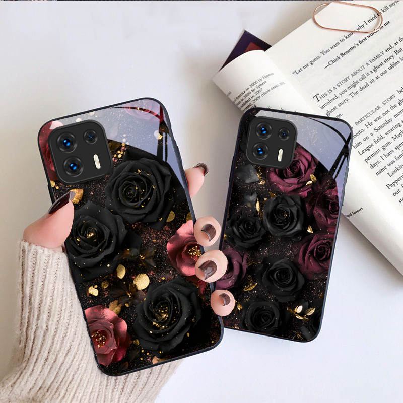 เคสโทรศัพท์แก้วลายกลีบดอกไม้สี - Vase Decor บทวิจารณ์และราคา