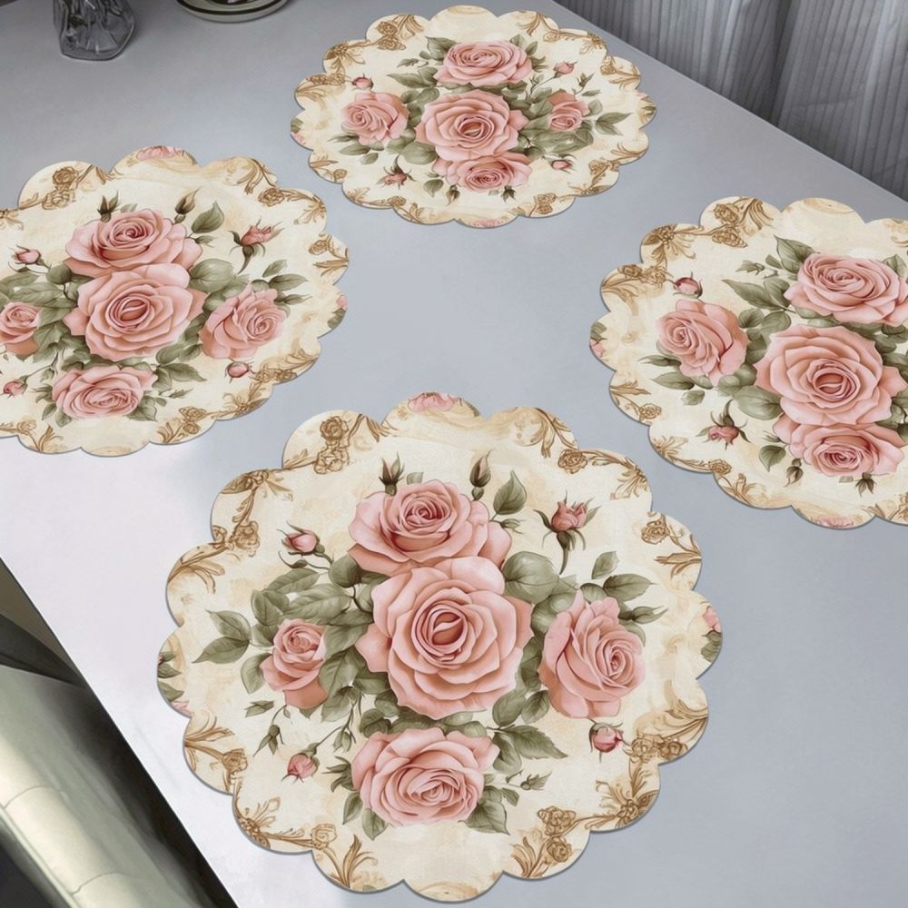 แผ่นรองจานผ้าลินินพิมพ์ลาย ขอบ - Table Runner บทวิจารณ์และราคา