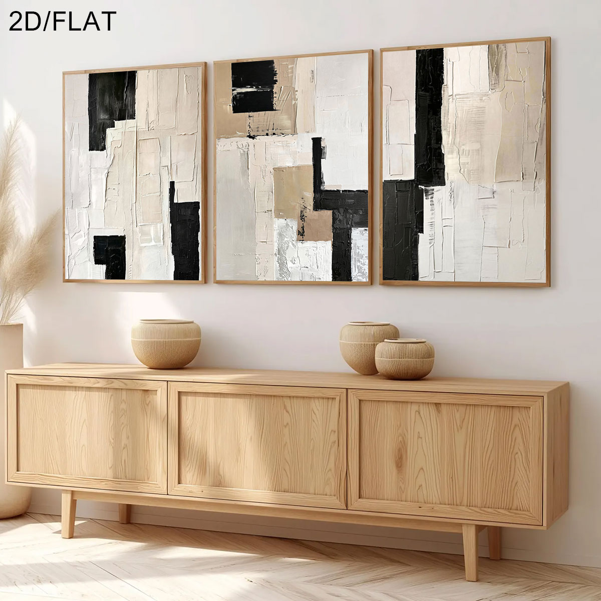 ภาพโปสเตอร์ผ้าแคนวาสแบบไม่มีกร - Abstract Canvas Set บทวิจารณ์และราคา