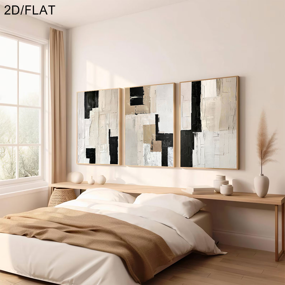 ภาพโปสเตอร์ผ้าแคนวาสแบบไม่มีกร - Abstract Canvas Set บทวิจารณ์และราคา