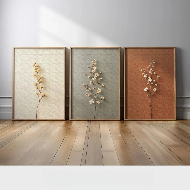 ภาพวาดแคนวาสไร้กรอบ 3 ชิ้น หลา - Abstract Canvas Set บทวิจารณ์และราคา