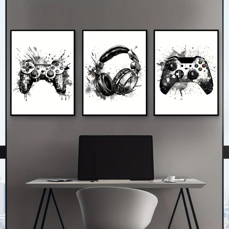 ภาพวาดบนผ้าใบไร้กรอบ 3 ชิ้น/ชุ - Abstract Canvas Set บทวิจารณ์และราคา