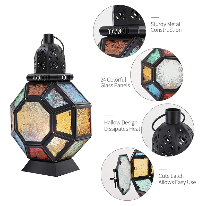 ตะเกียงเหล็กสไตล์เรโทร, ที่ใส่ - Candle Holder Decor บทวิจารณ์และราคา