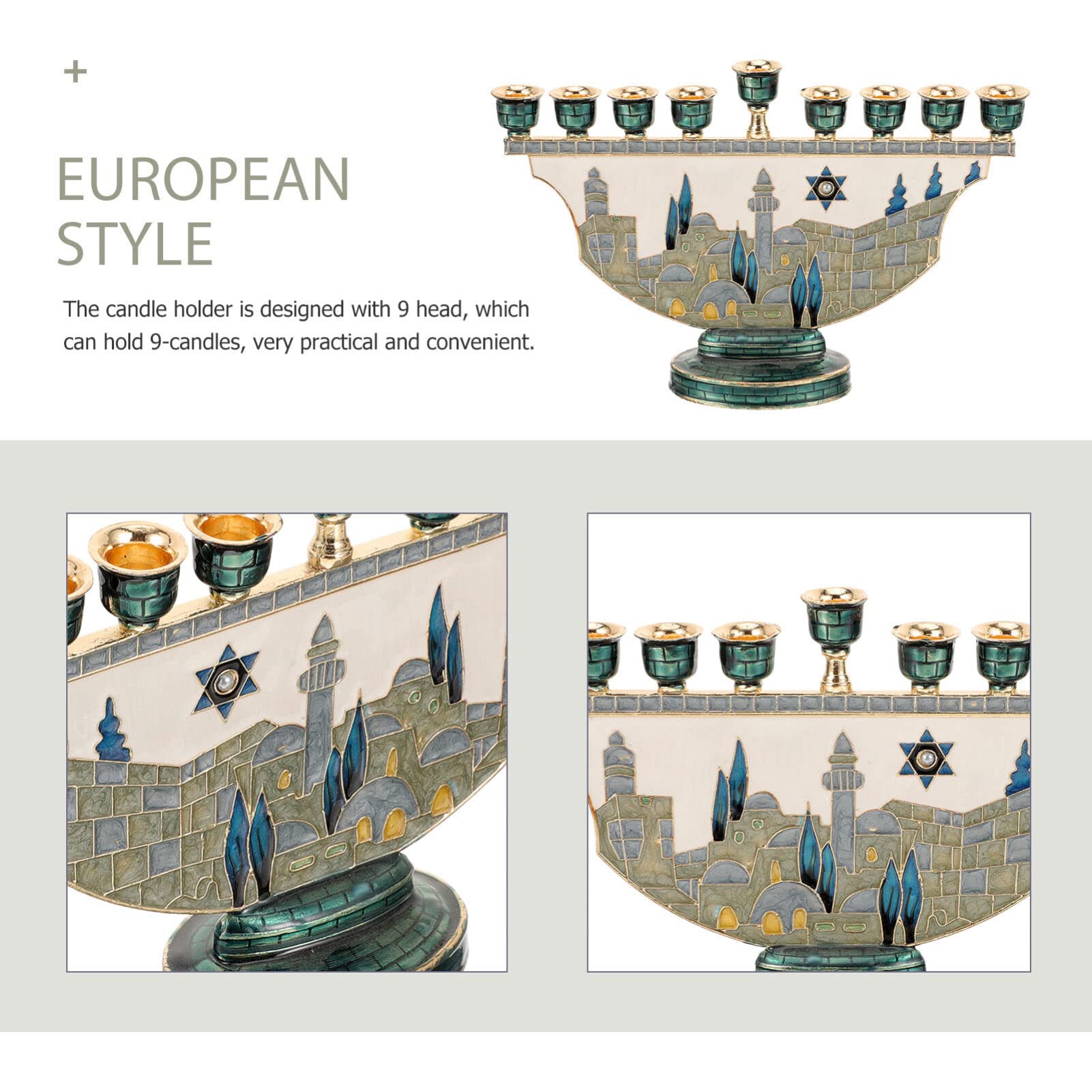 เชิงเทียนเมโนราห์ เยรูซาเล็ม 9 - Candle Holder Decor บทวิจารณ์และราคา