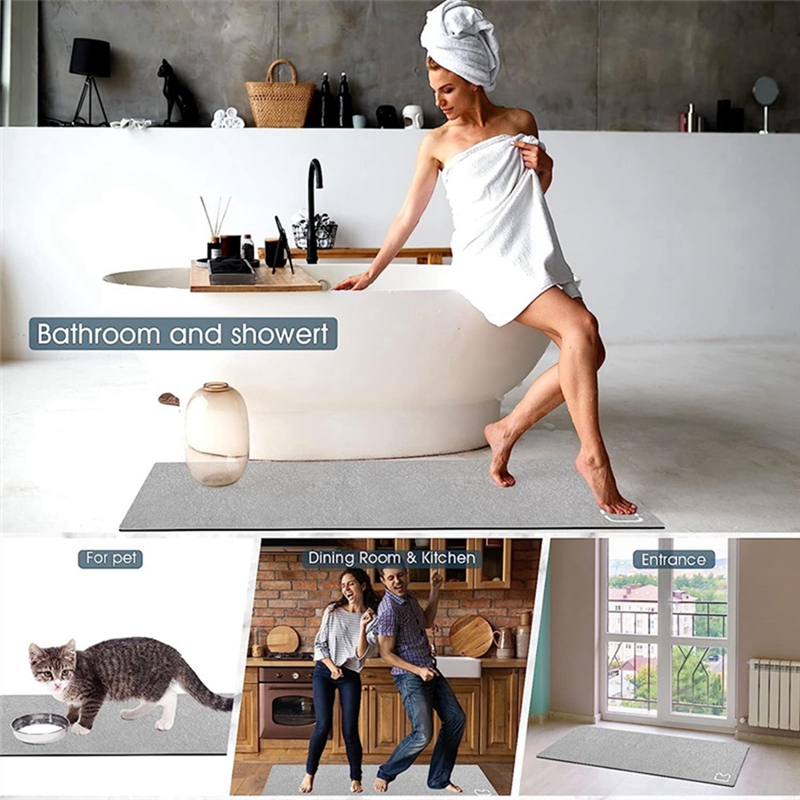พรมเช็ดเท้าห้องน้ำแบบยาว ทำจาก - Area Rug บทวิจารณ์และราคา